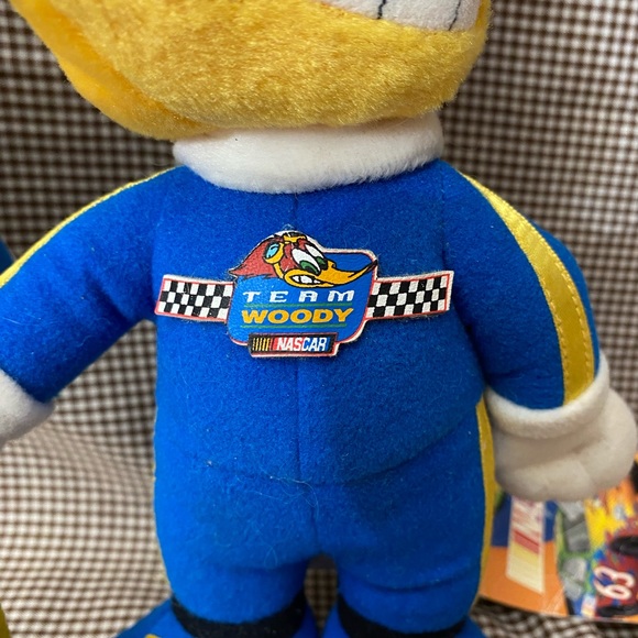 Vintage Team Woody NASCAR Plush Toy Woody Woodpecker #63 - Picture 3 of 5